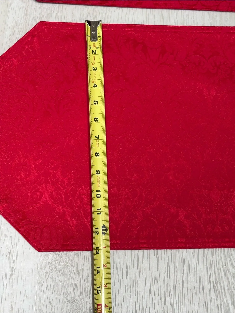 Set of 4 Red Damask Placemats